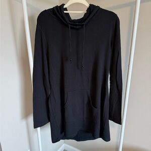 Cozy Black Hooded Top